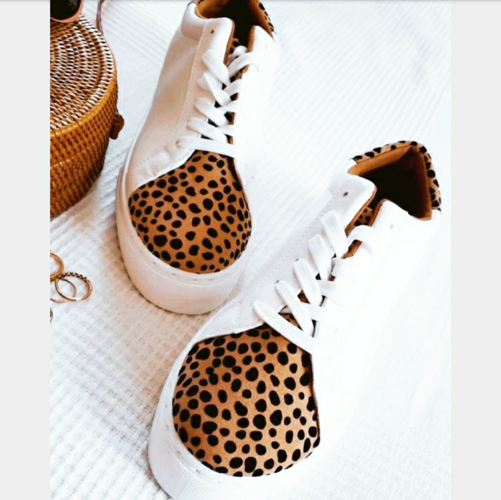 🆕️Leopard Sneaker collection// lace up leopard